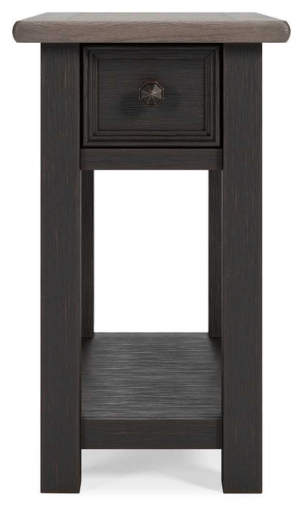 Tyler Creek - Chair Side End Table - Black / Gray - Image 5