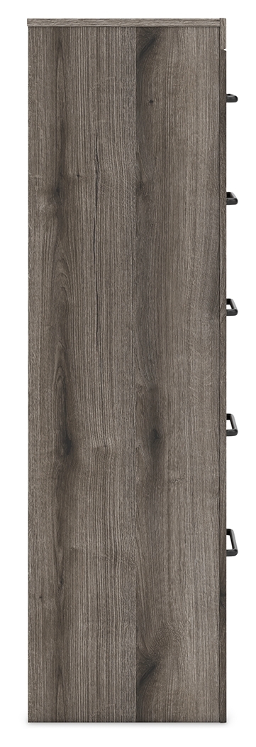 Graystorm - Five Drawer Chest - Brown Gray - Image 8