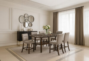 D4355 - Dining Room Set - Dark Brown