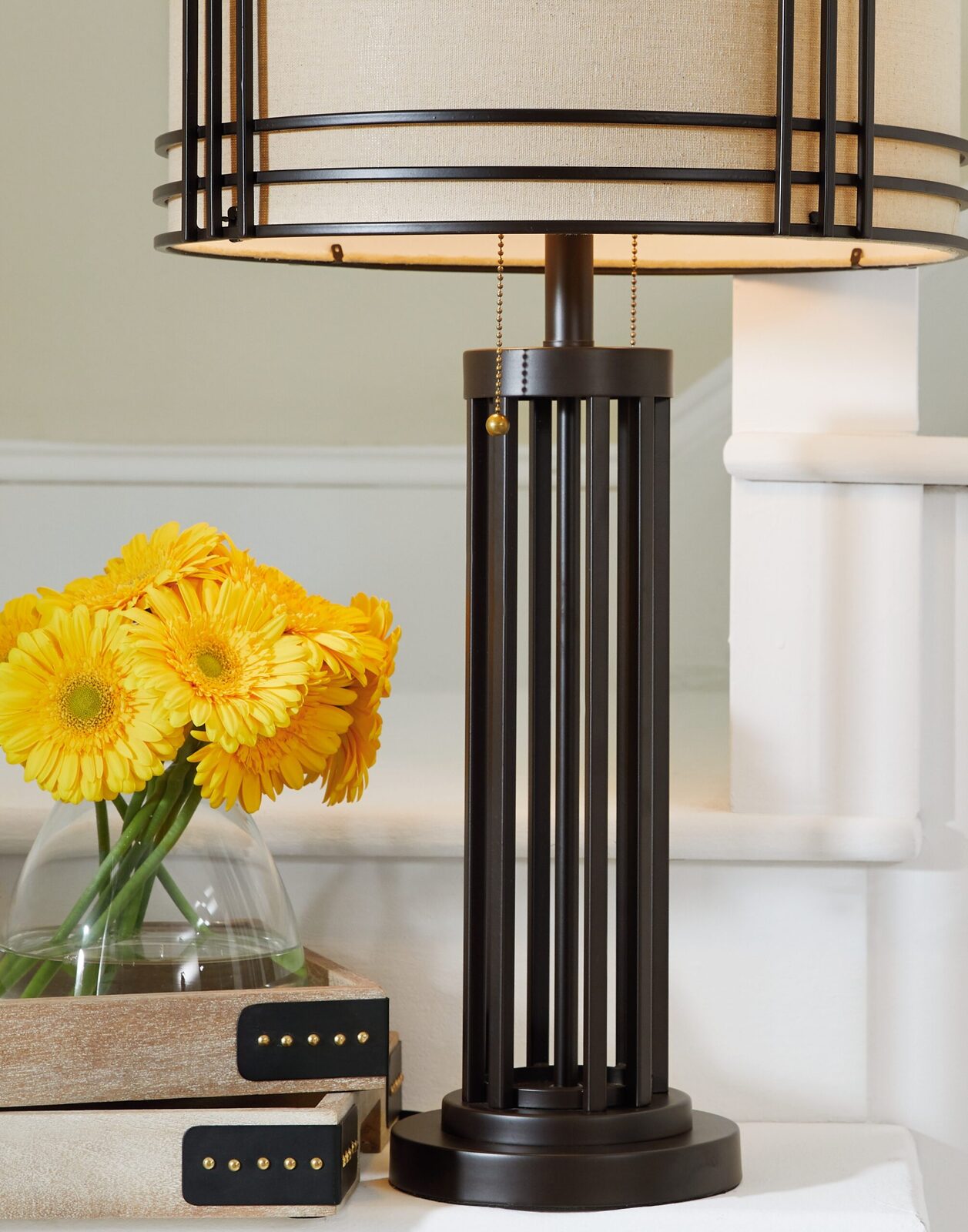 Hanswell - Metal Table Lamp - Dark Brown - Image 3