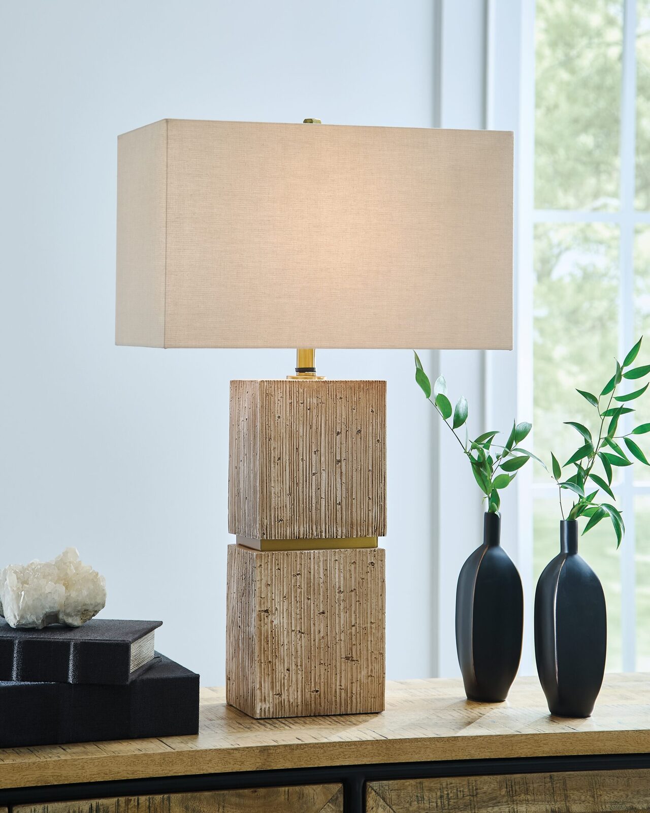 Laddner - Poly Table Lamp - Beige - Image 2