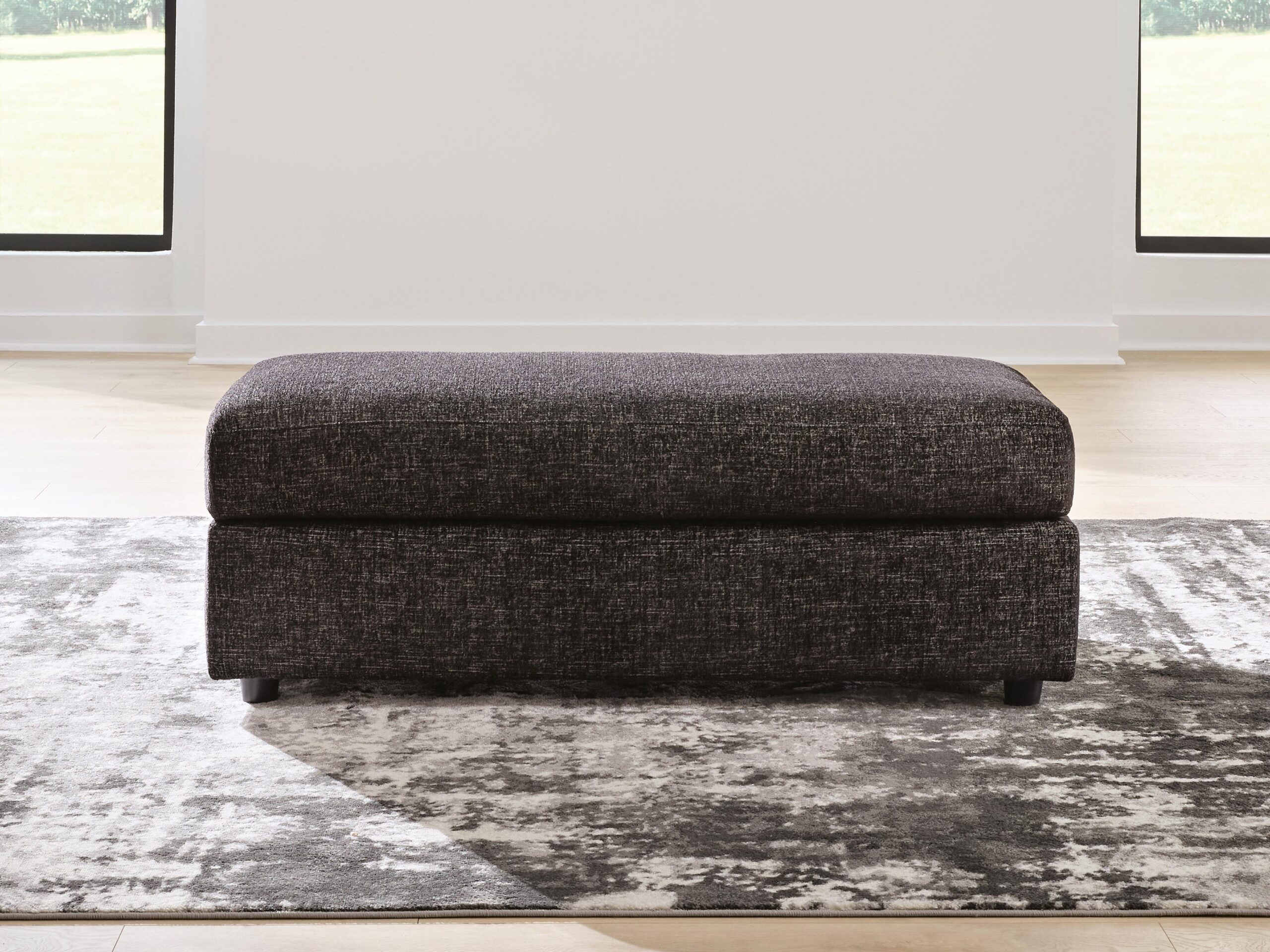 Lentiz - Oversized Accent Ottoman - Onyx - Image 2