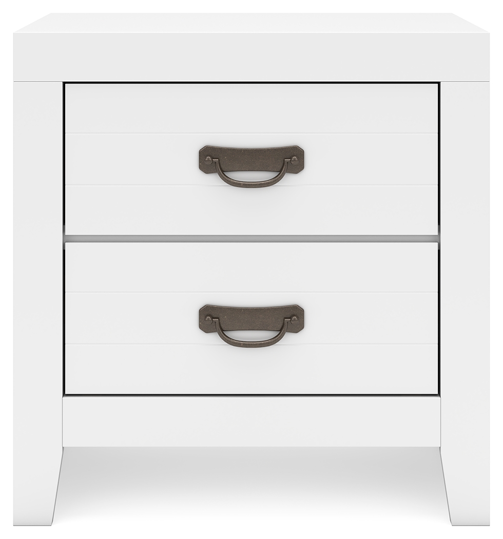 Binterglen - Two Drawer Night Stand - White - Image 5