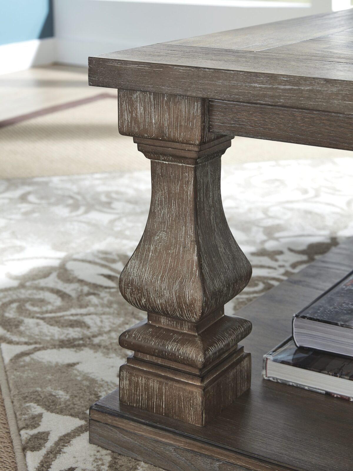 Johnelle - Rectangular Cocktail Table - Gray - Image 8