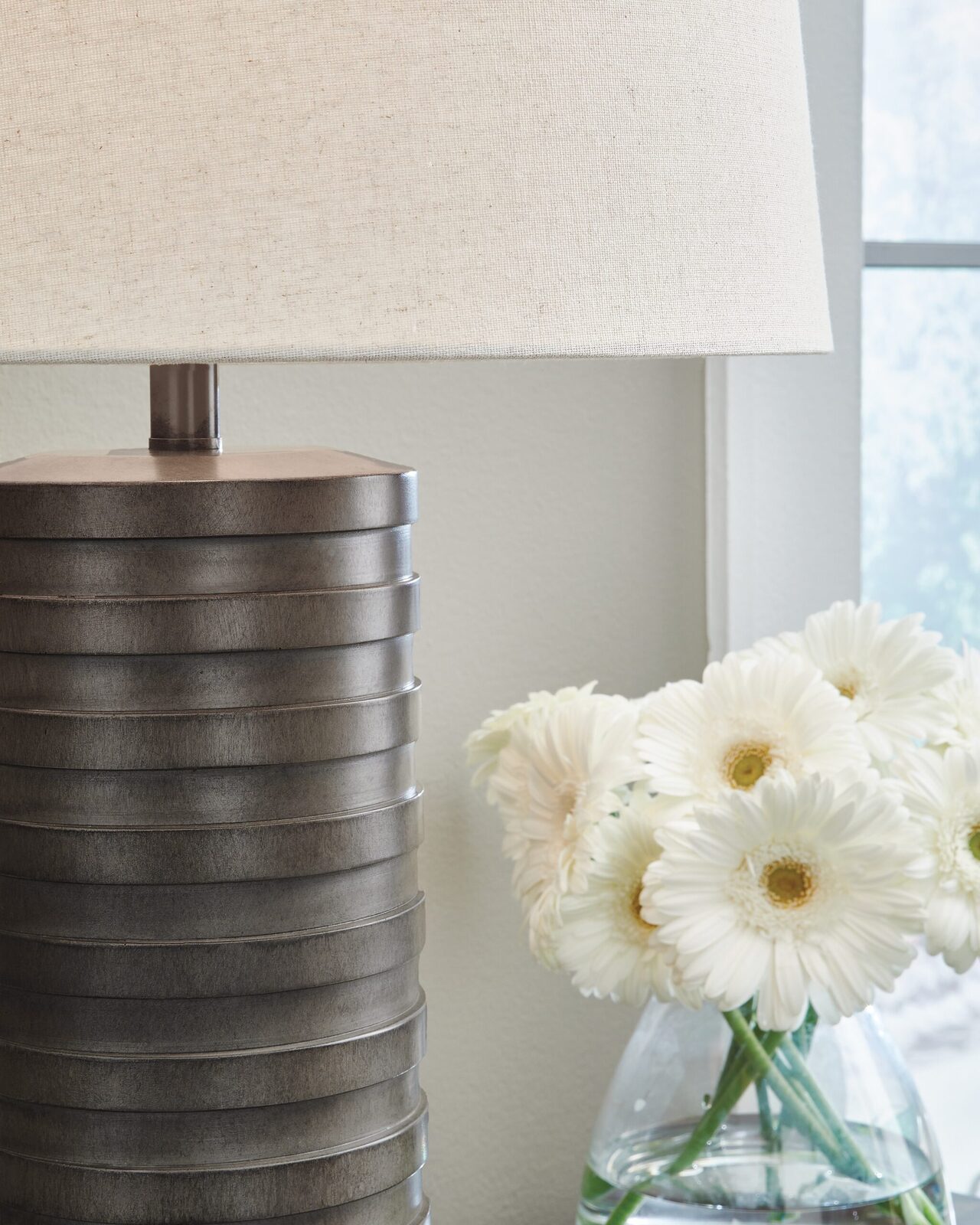 Neilett - Poly Table Lamp (Set of 2) - Antique Brown - Image 3
