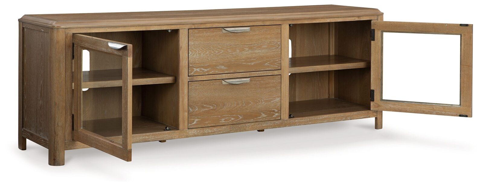 Rencott - Extra Large TV Stand - Light Brown - Image 3