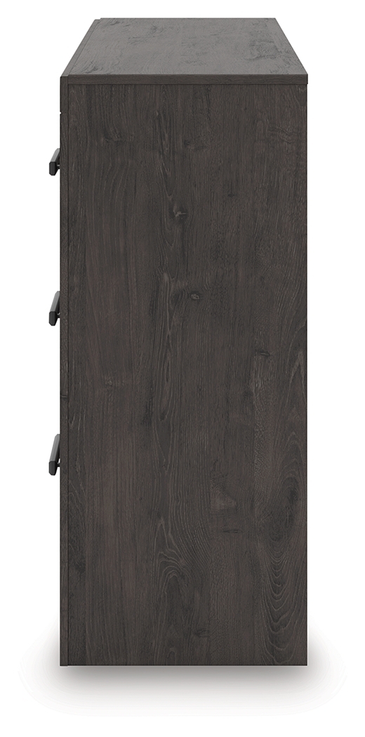 Prendonea - Six Drawer Dresser - Charcoal - Image 5