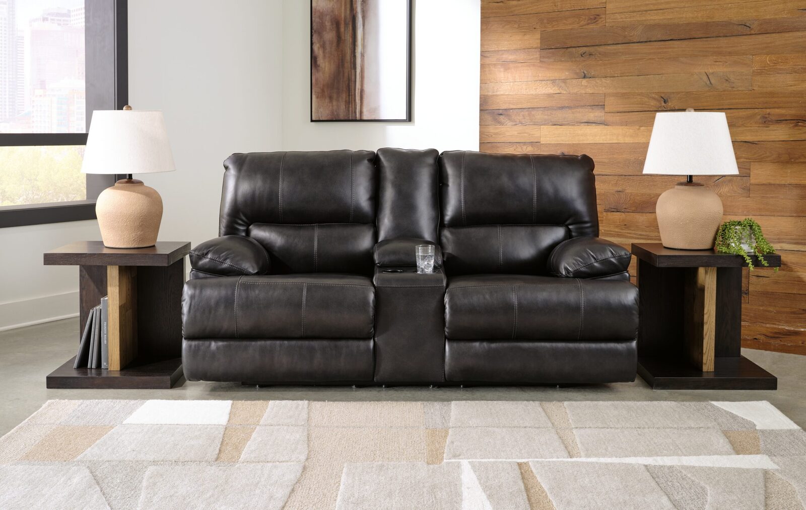 Mountainous - Power Reclining Loveseat With Console /Adj Headrest - Eclipse - Image 2