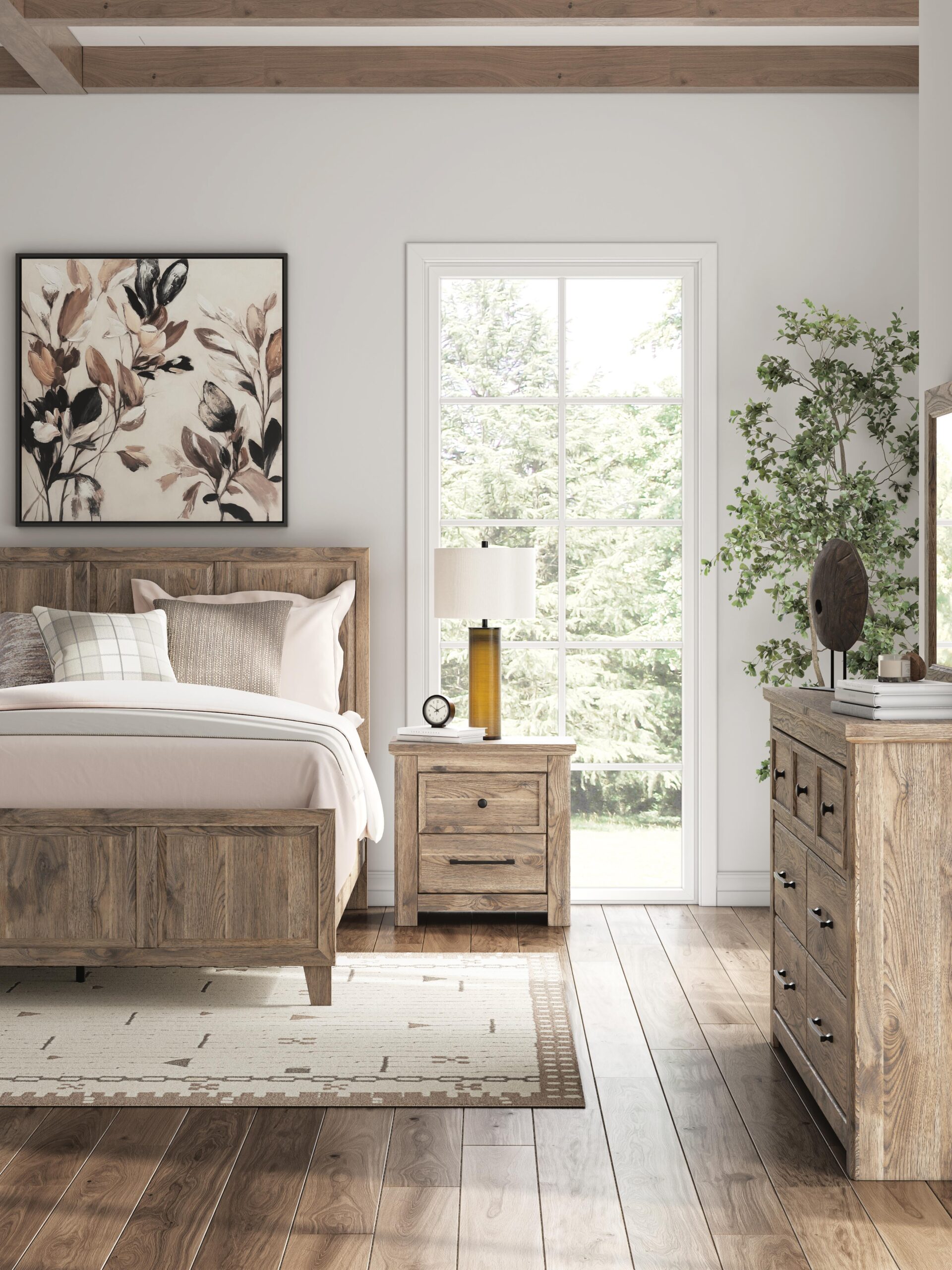 Rusticott - Two Drawer Night Stand - Brown - Image 10