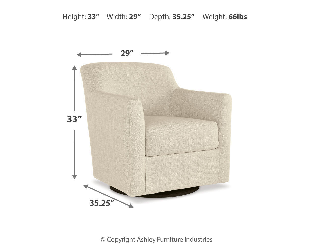Bradney - Swivel Accent Chair - Image 15