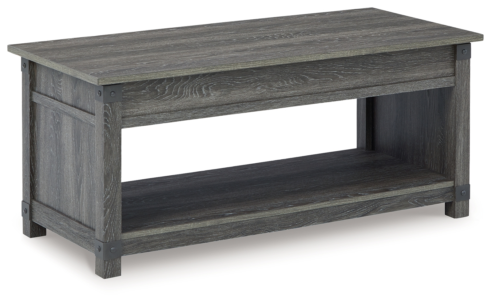 Freedan - Rect Lift Top Cocktail Table - Grayish Brown - Image 6
