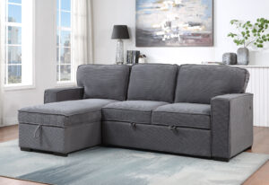 U0203 - Reversible Sofa With USB - Light Gray