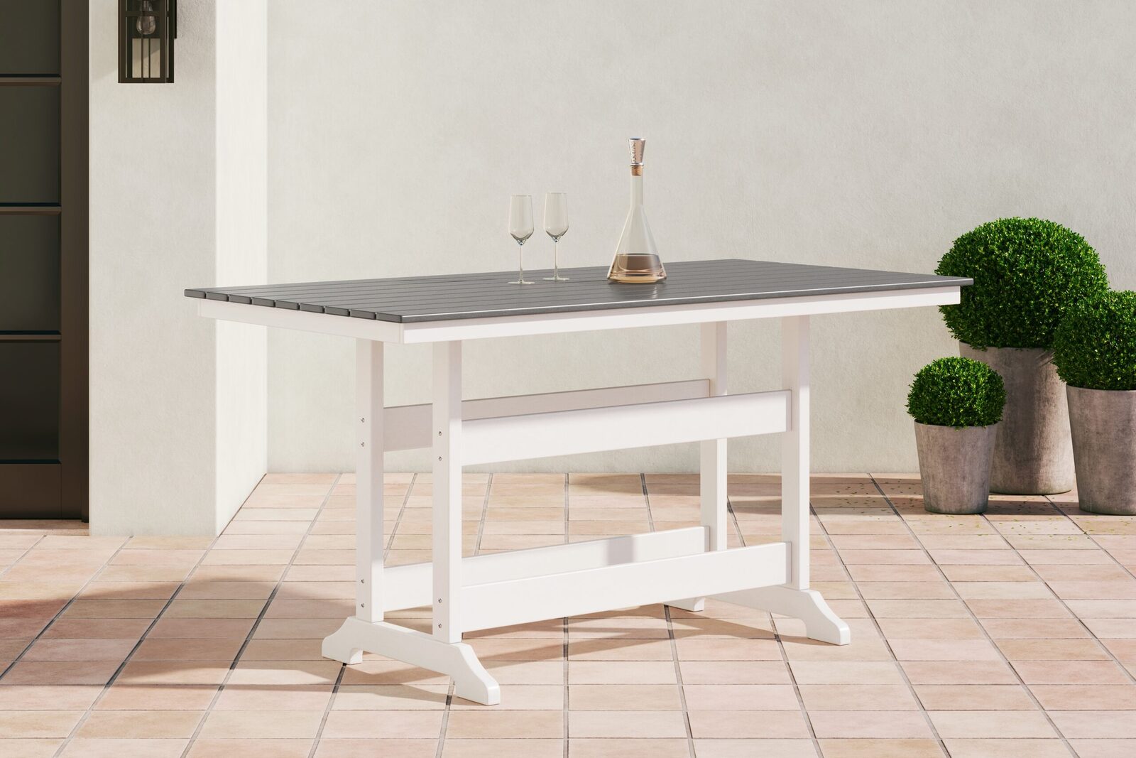 Transville - Counter Table W/Umb Opt - Image 2