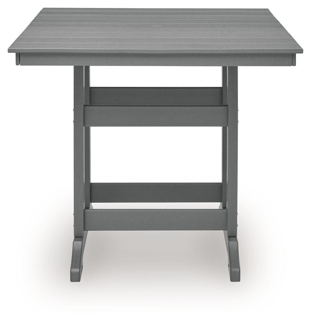 Sanctuary Beach - Square Counter Table With Umbrella Option - Dark Gray - Image 3