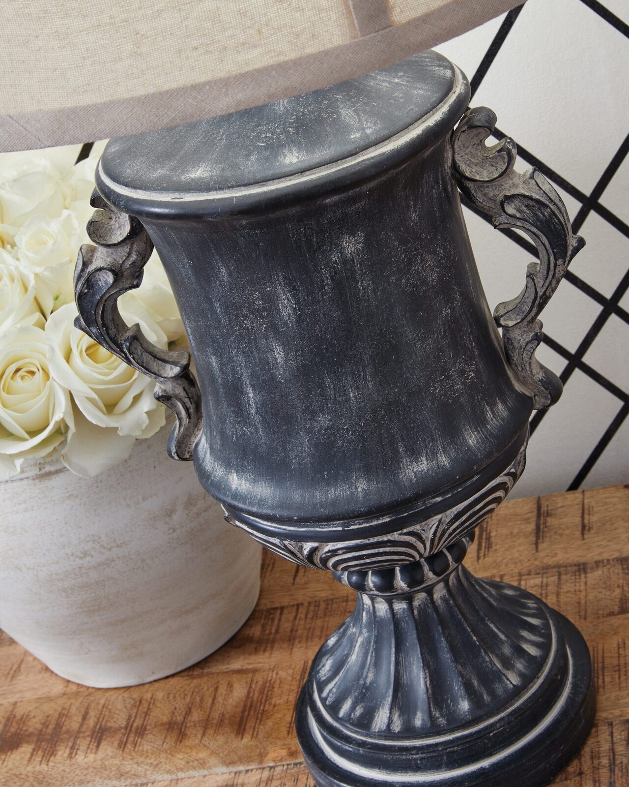 Morvanford - Poly Table Lamp - Antique Black - Image 3