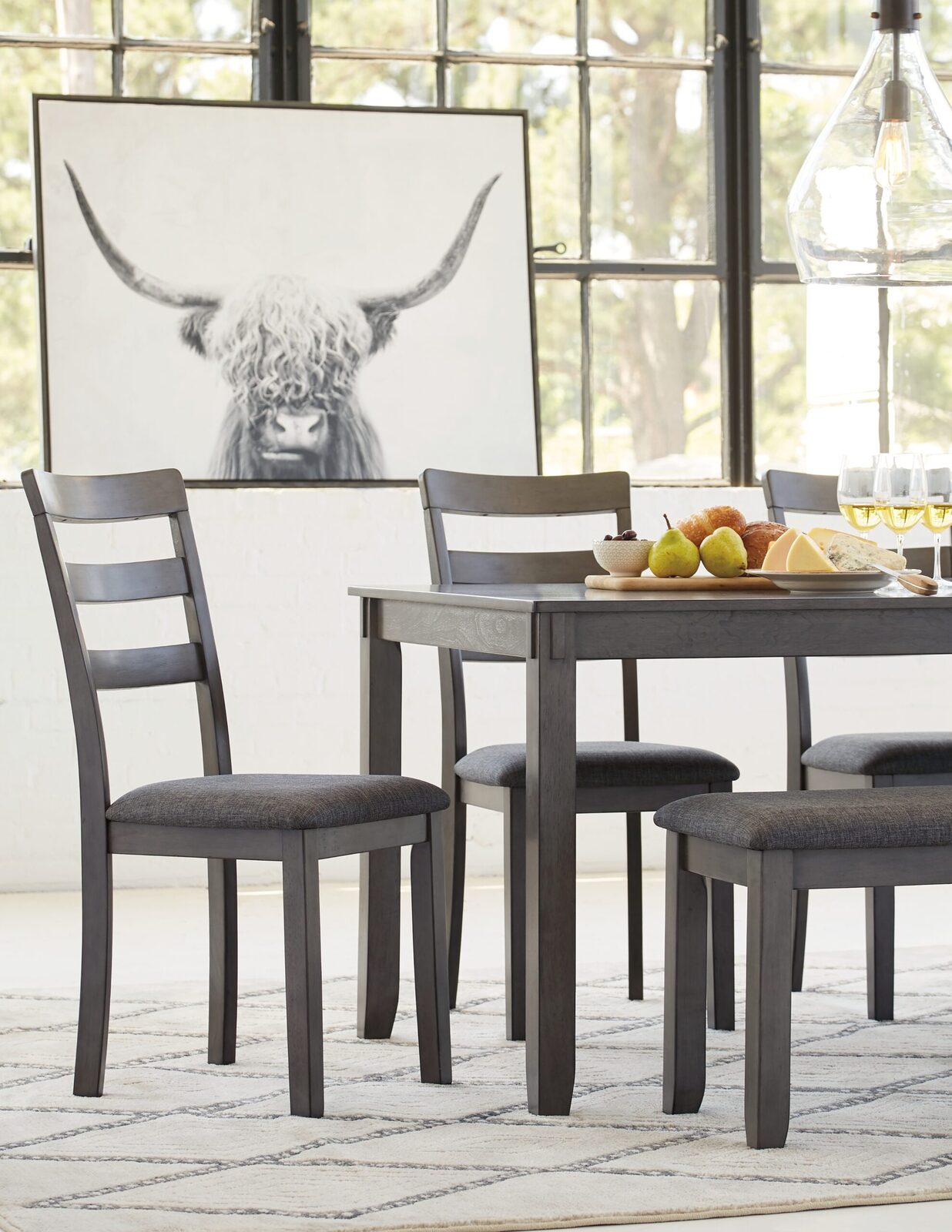 Bridson - RECT DRM Table Set (Set of 6) - Gray - Image 9