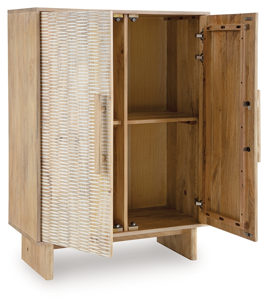 Dallinbury - Accent Cabinet - Natural / White Wash - Image 3