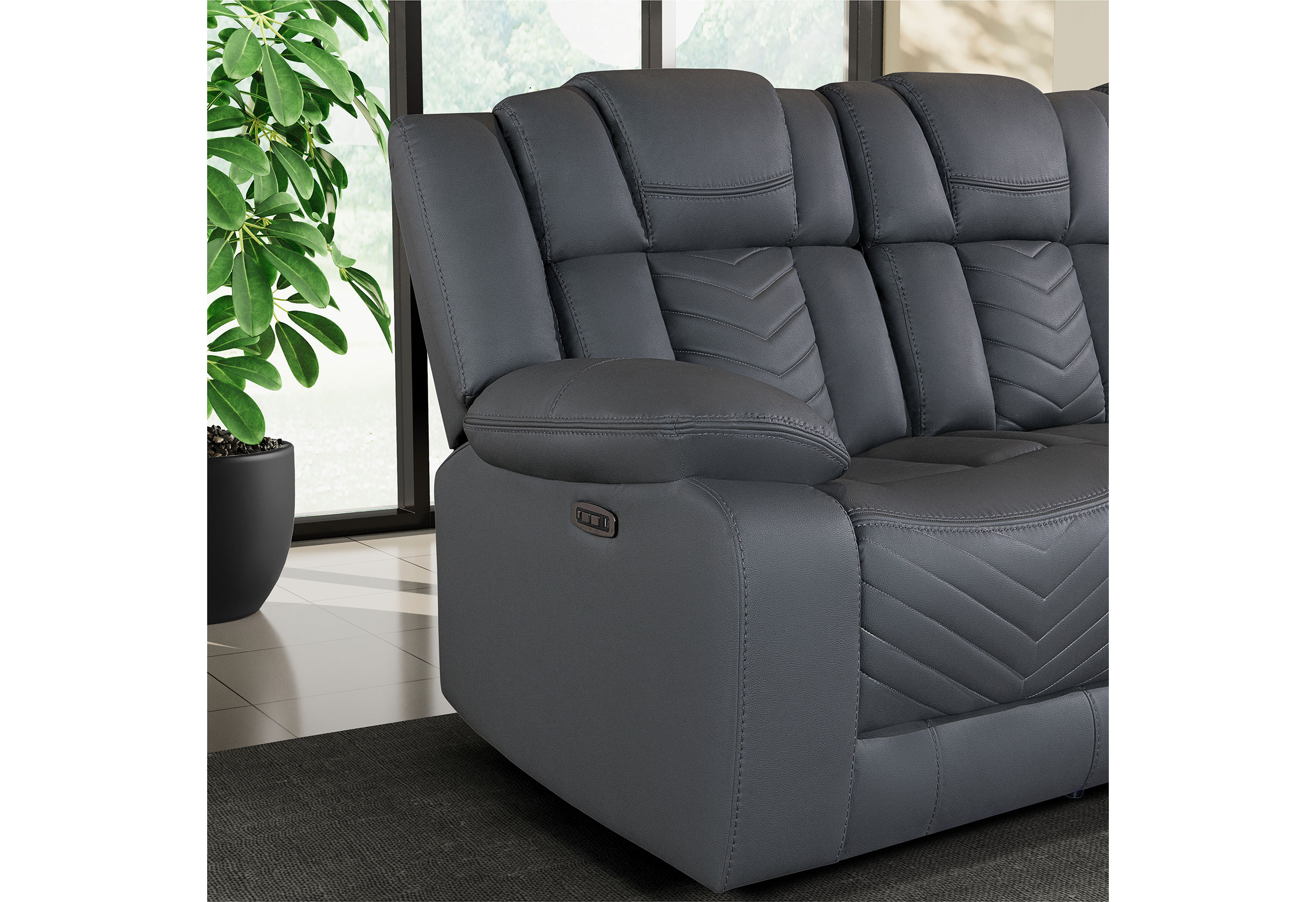 U7068 - Living Room Set - Gray - Image 2