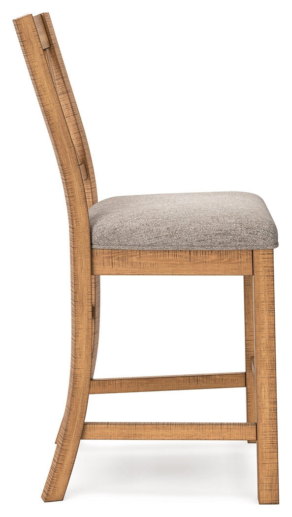 Havonplane - Upholstered Barstool (Set of 2) - Brown - Image 8