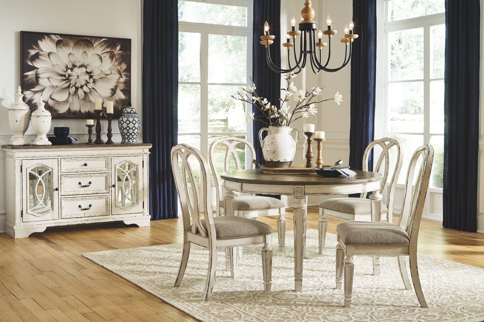 Realyn - Dining UPH Side Chair (Set of 2) - Ribbonback - Chipped White - Image 6