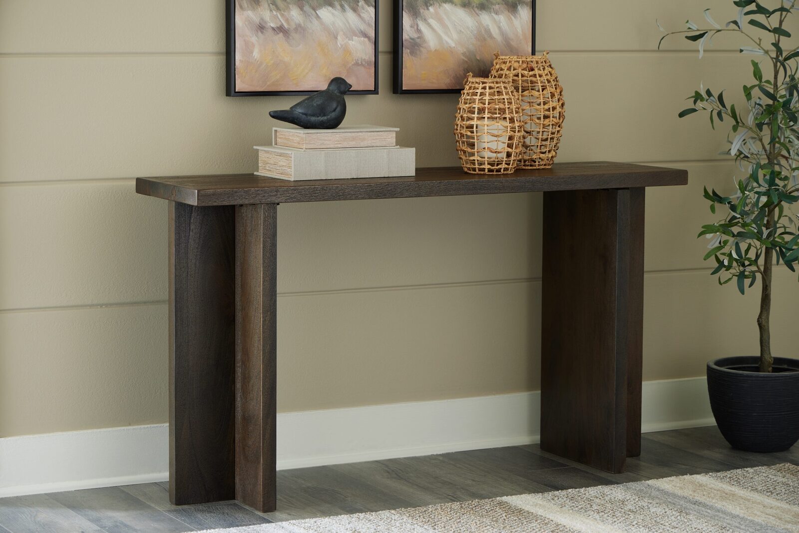 Jalenry - Console Sofa Table - Grayish Brown - Image 2