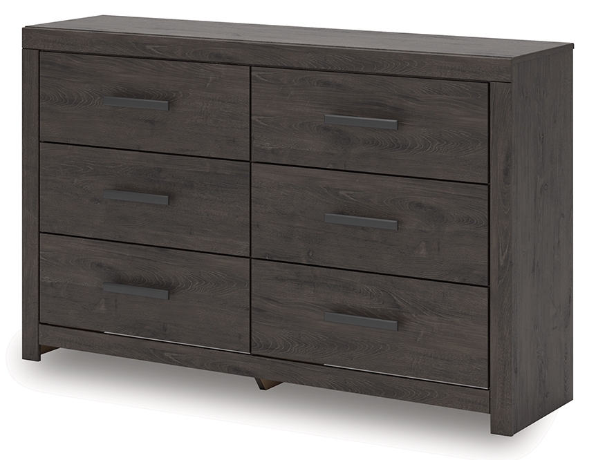 Prendonea - Six Drawer Dresser - Charcoal - Image 6