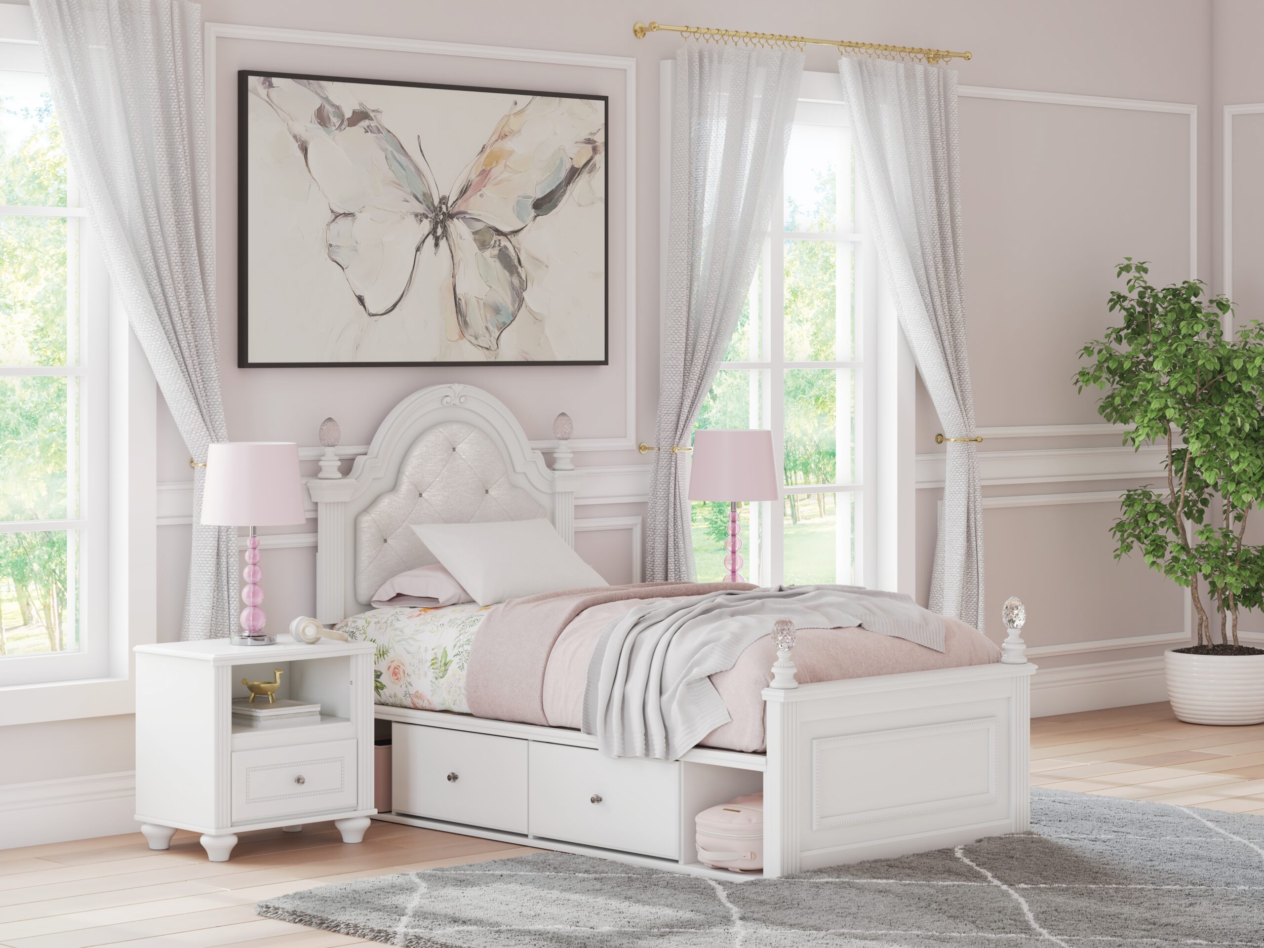 Kozlani - Upholstered Panel Storage Bed - Image 3