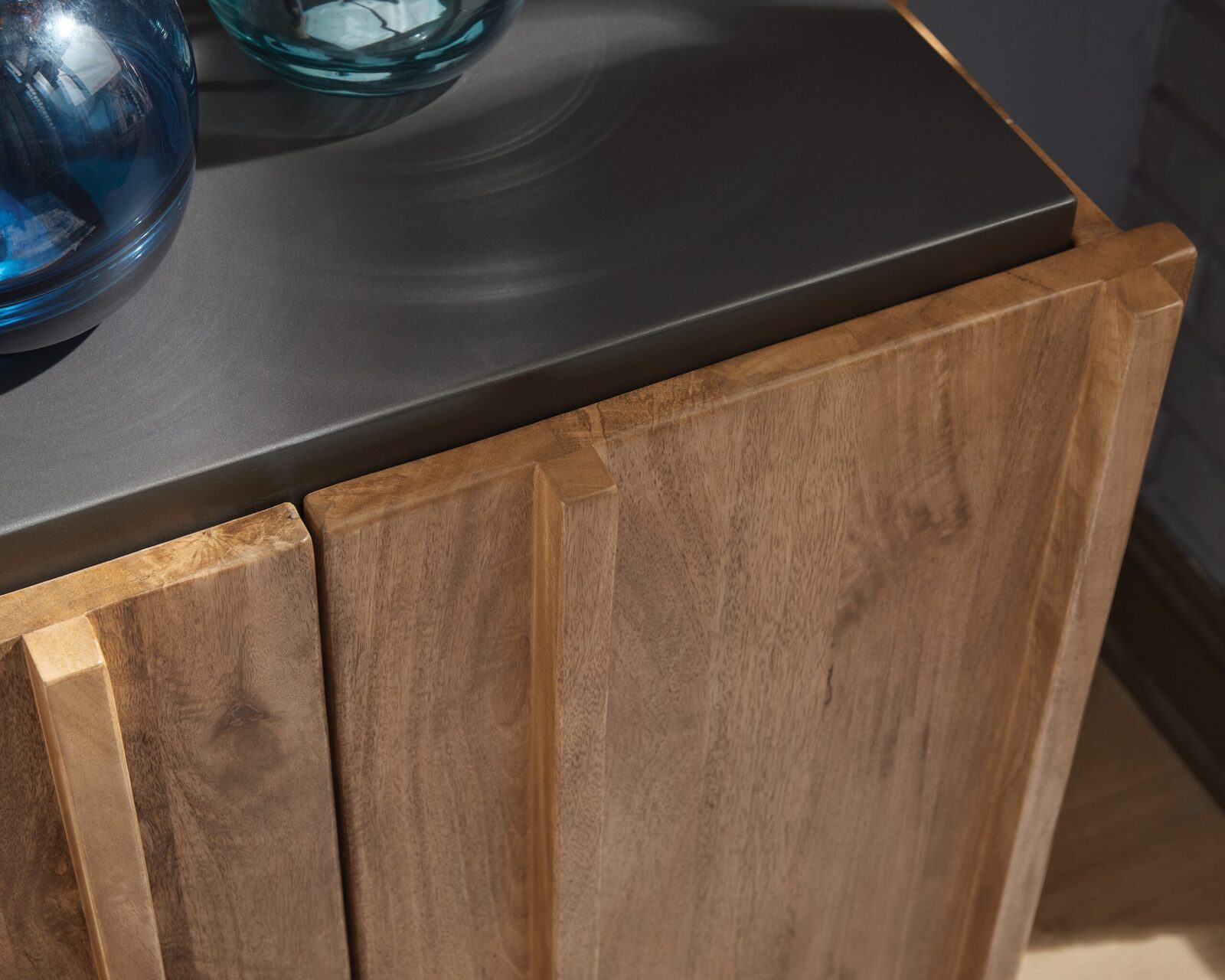 Quintavious - Accent Cabinet - Brown / Charcoal - Image 7