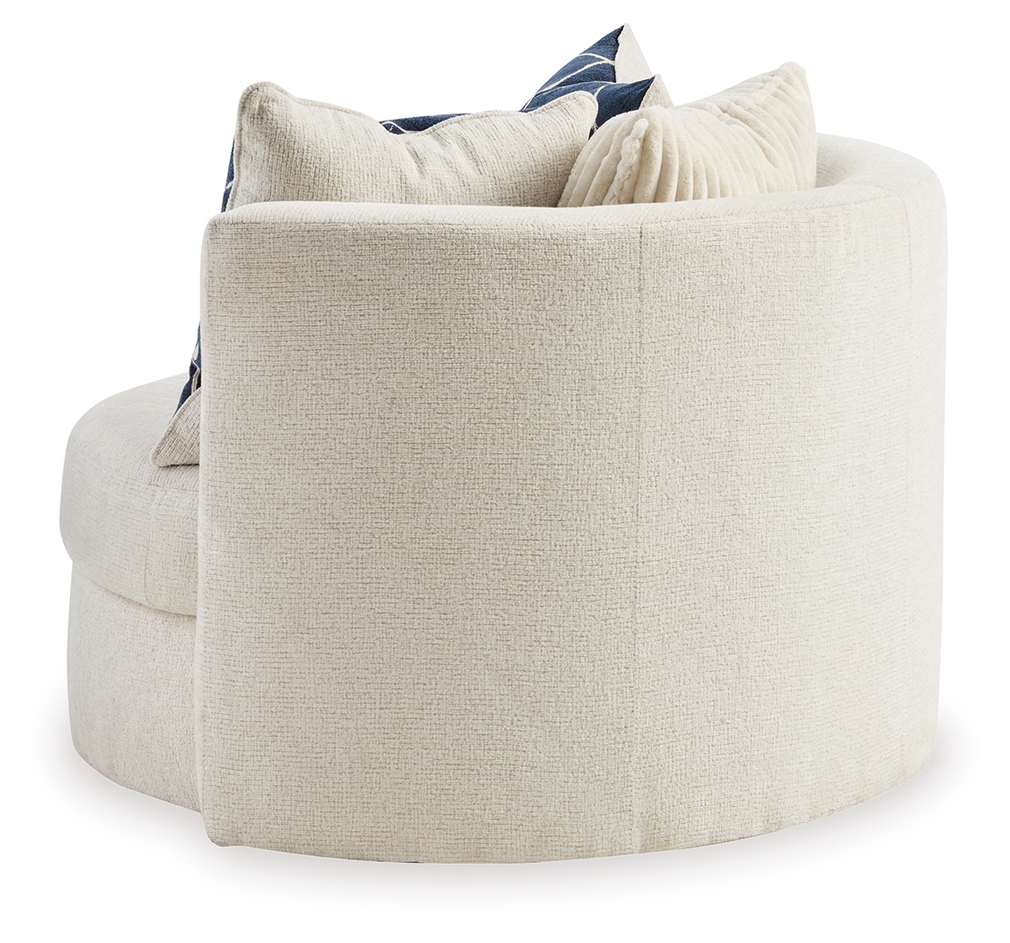 Padova - Swivel Accent Chair - Ivory - Image 5