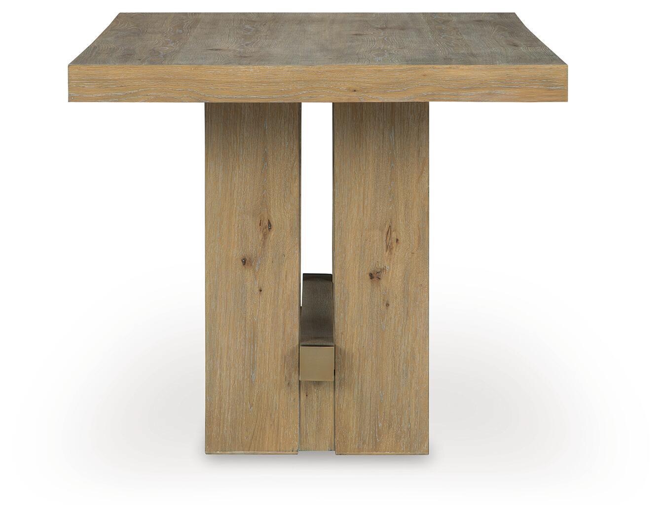 Lasinger - Rectangular Dining Room Counter Table - Light Brown - Image 4