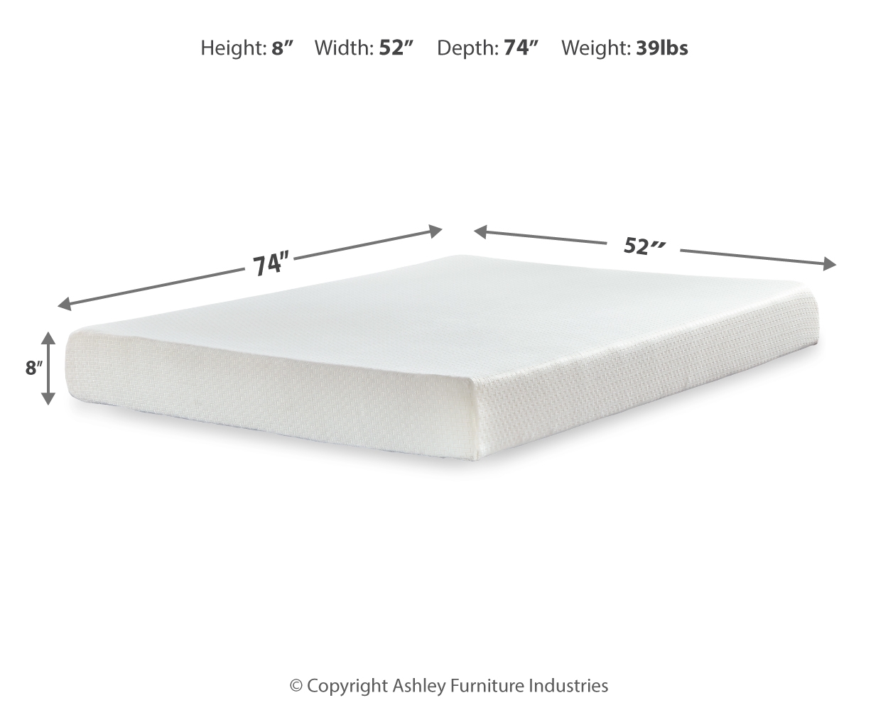 Chime 8 Inch Memory Foam - Medium Memory Foam Mattress - Image 19