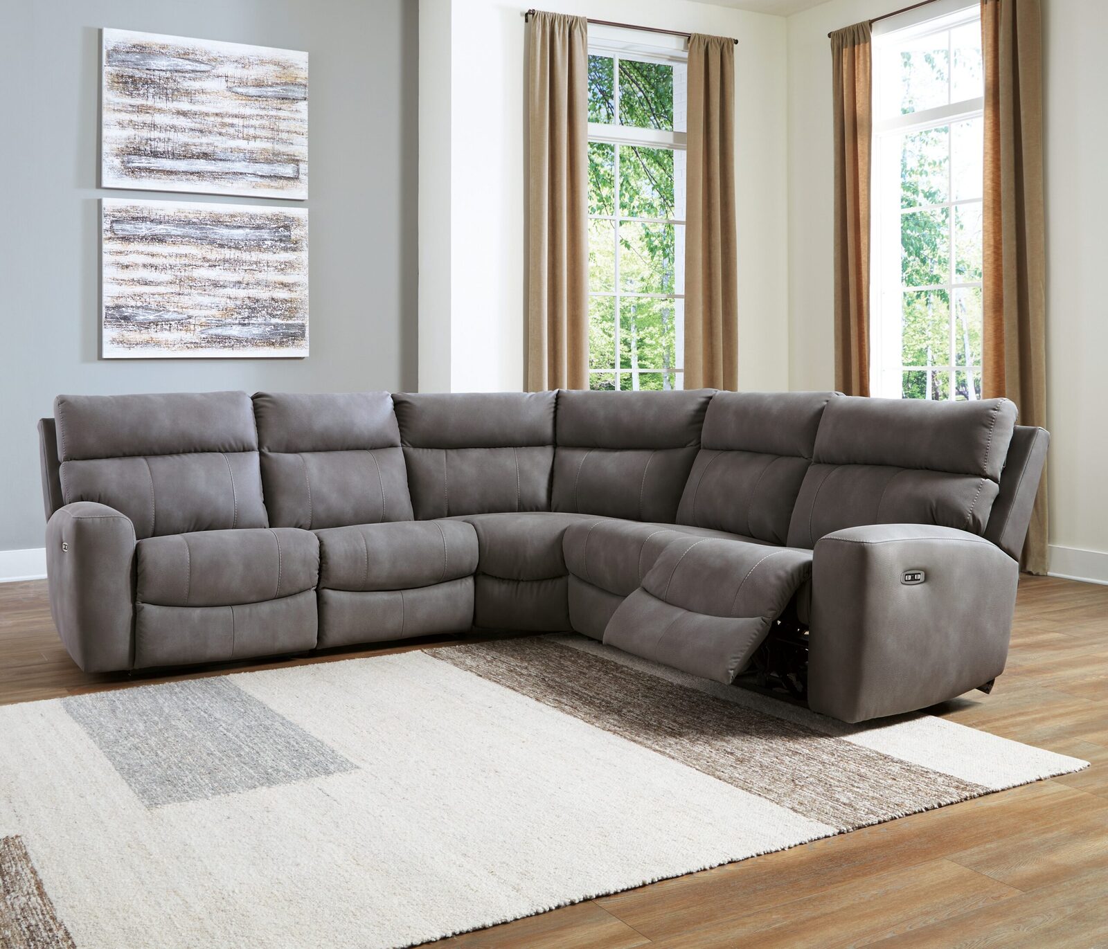 Next-Gen Durapella - Power Reclining Sectional Set - Image 5