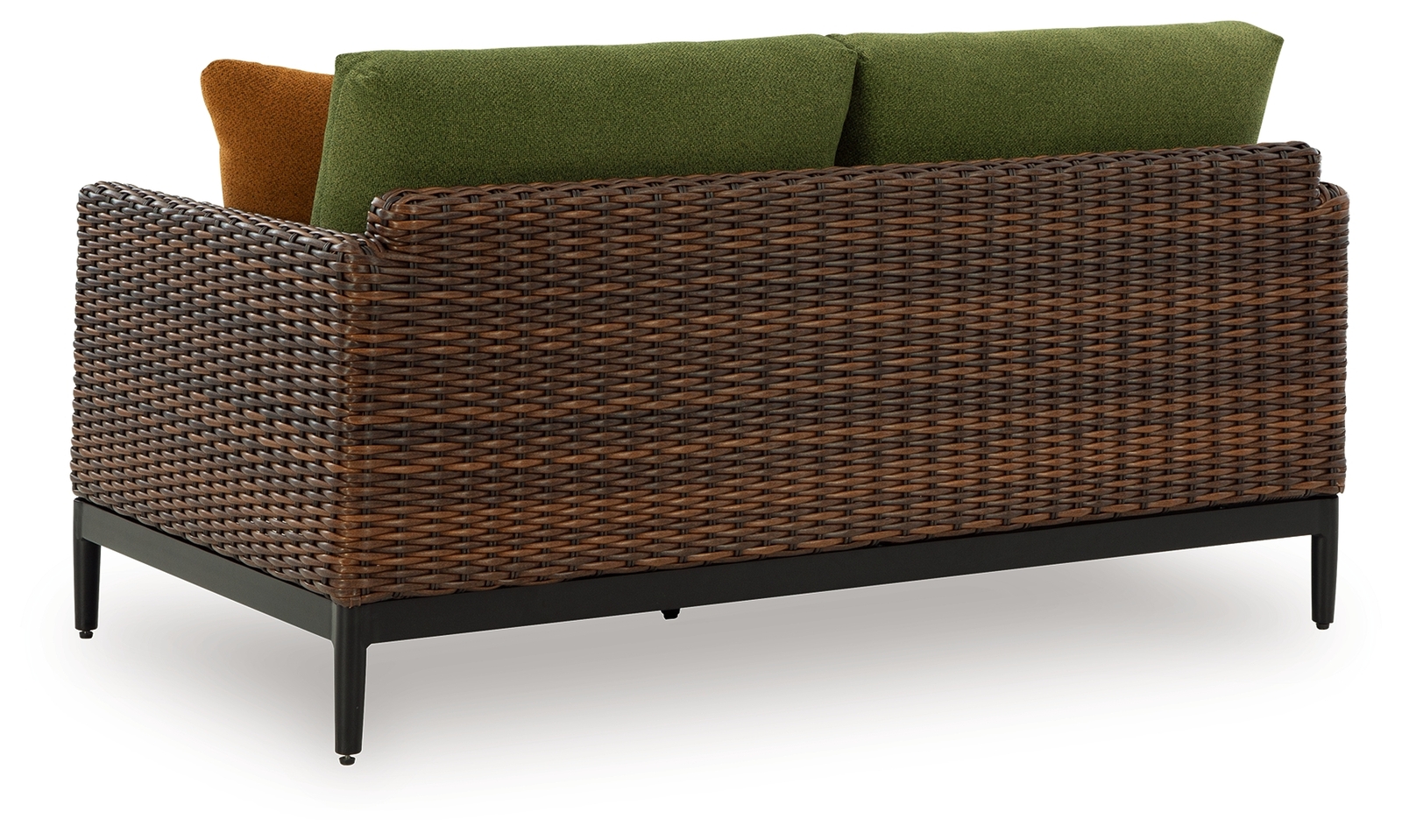 Horizon Hall - Loveseat With Cushion - Brown / Green - Image 5