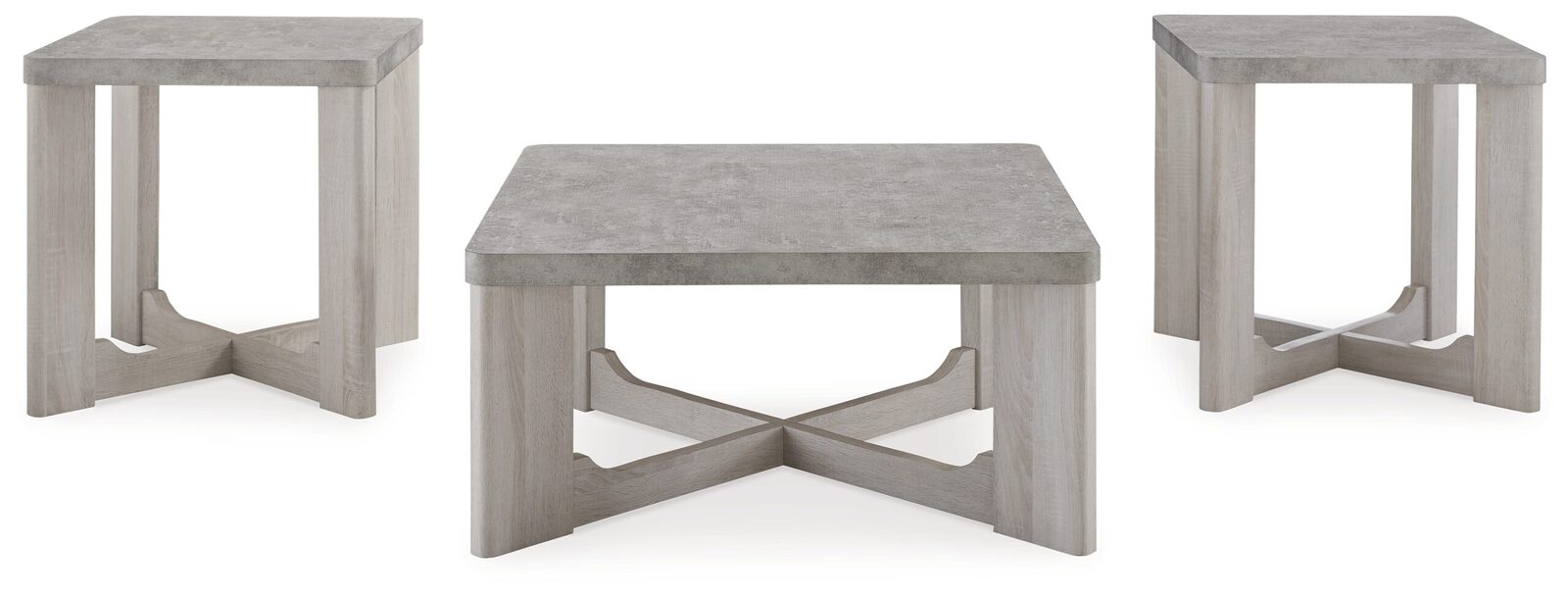 Garnilly - Occasional Table Set (Set of 3) - Whitewash - Image 3