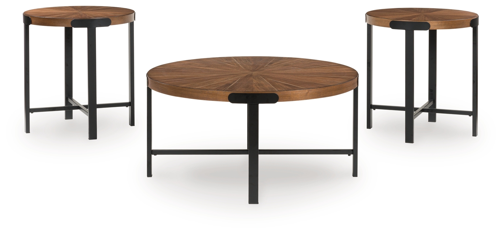 Crosstrail - Occasional Table Set (Set of 3) - Brown - Image 3