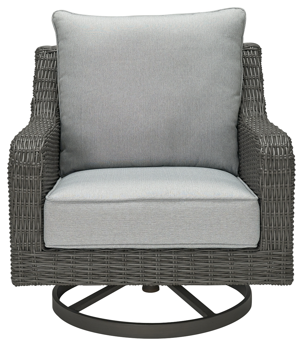 Elite Park - Swivel Lounge w/ Cushion - Gray - Image 4