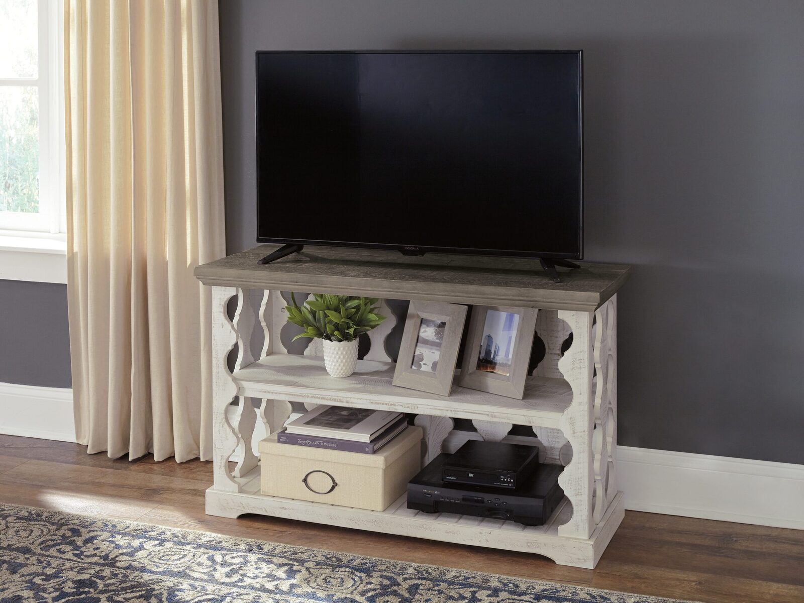 Havalance - Console Sofa Table - Gray / White - Image 5