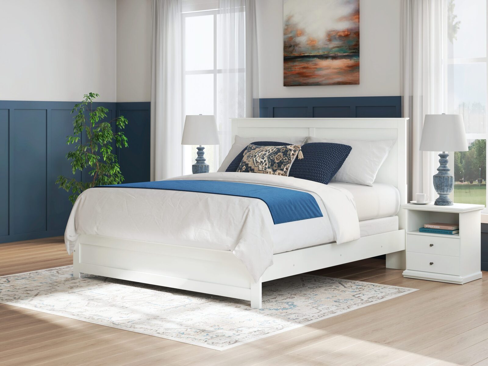 Bostwick Shoals - Panel Bed With Framed Footboard - Image 22