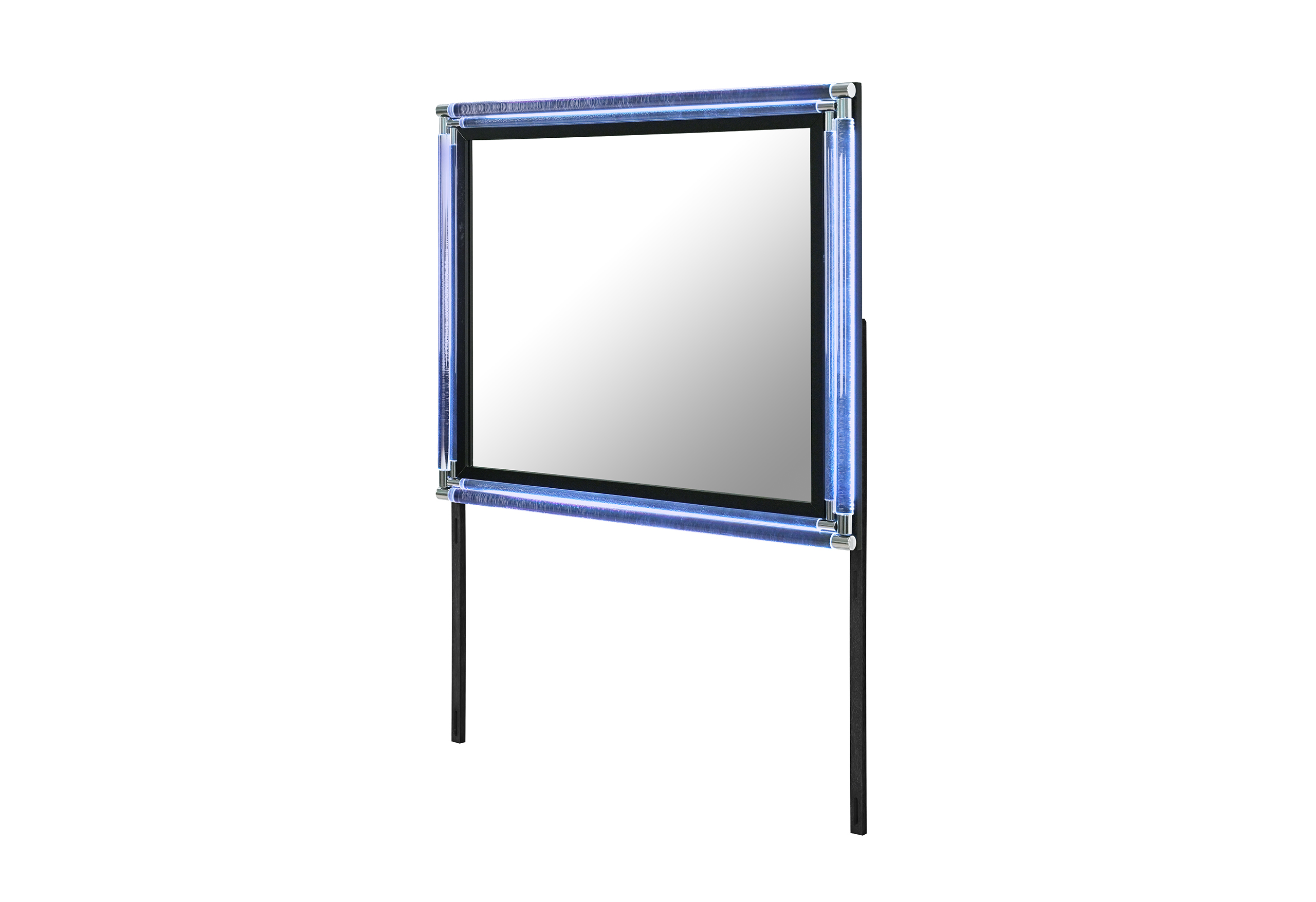 Lando - Mirror With LED - Black - Image 4