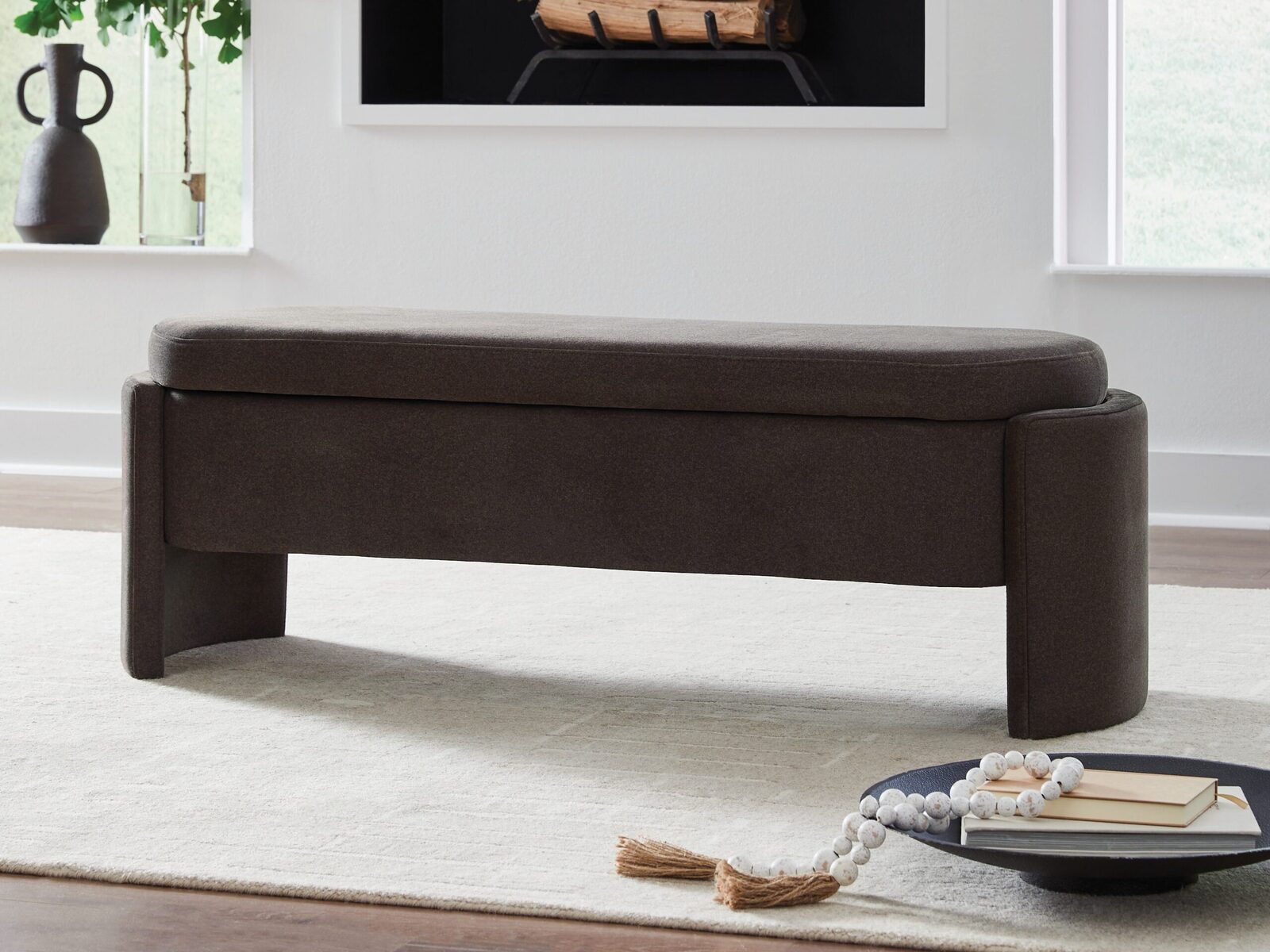 Vavuniya - Storage Bench - Brown - Image 2