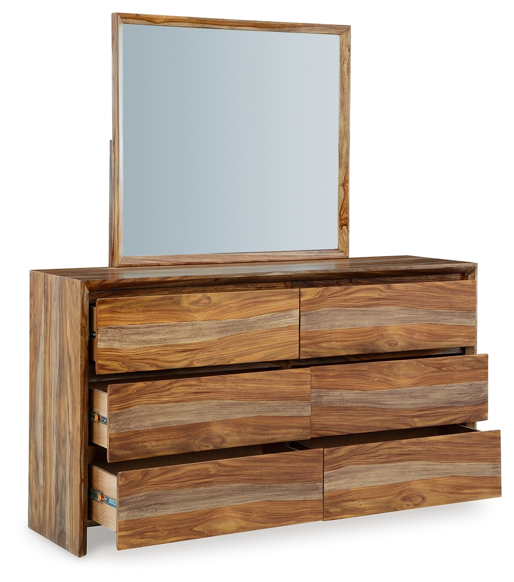 Dressonni - Dresser And Mirror - Brown - Image 3