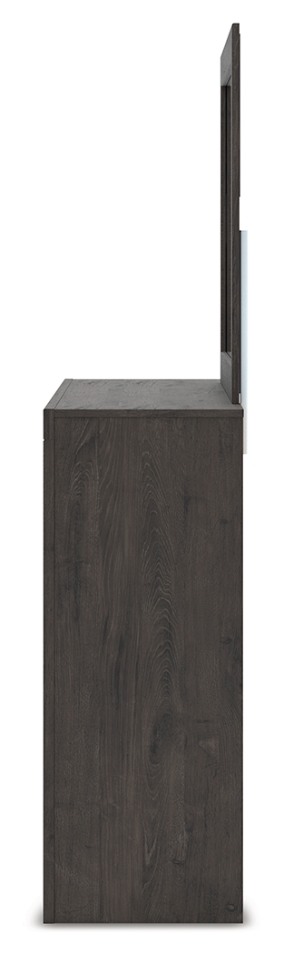 Fraluna - Dresser And Mirror - Charcoal - Image 6