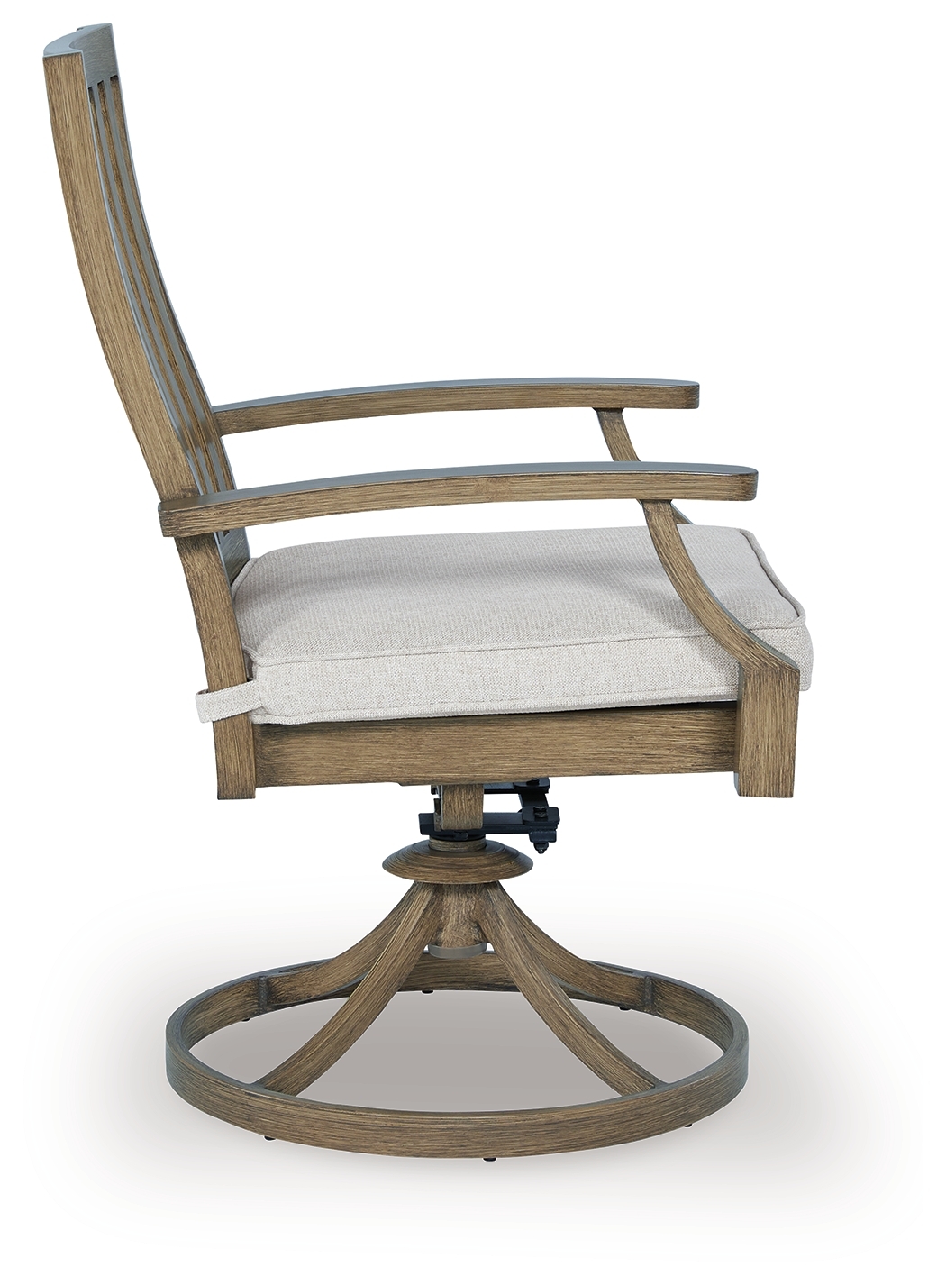 Rainier Ranch - Swivel Chair With Cushion (Set of 2) - Brown / Beige - Image 5