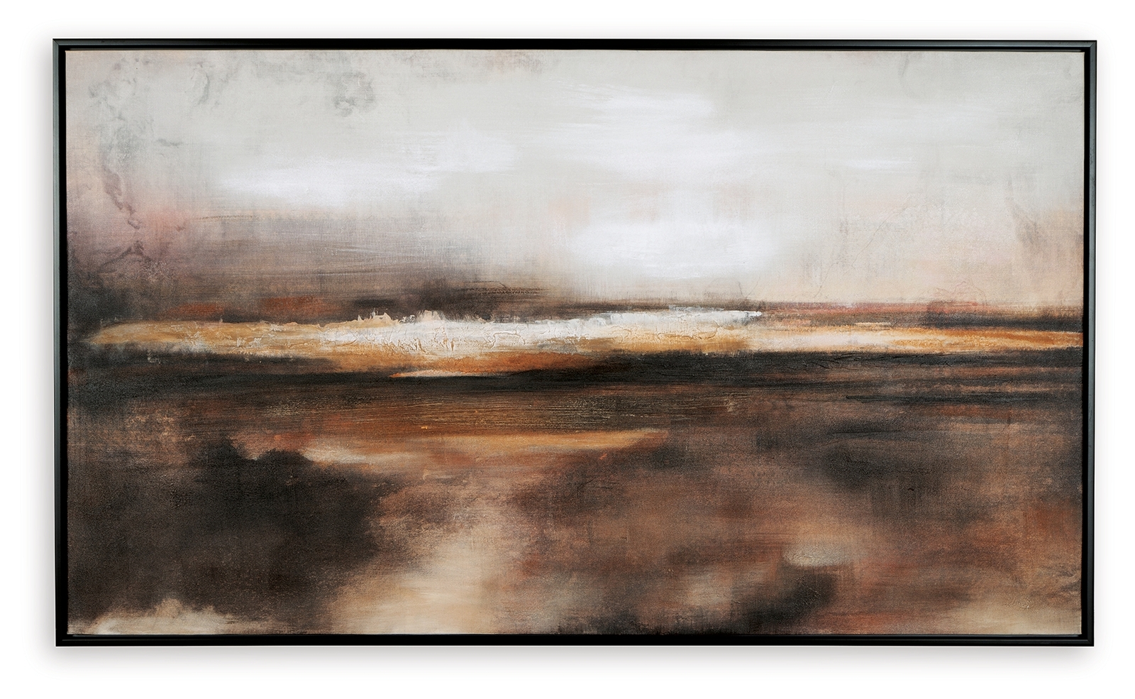 Drewland - Wall Art - Black / Brown / Orange - Image 3