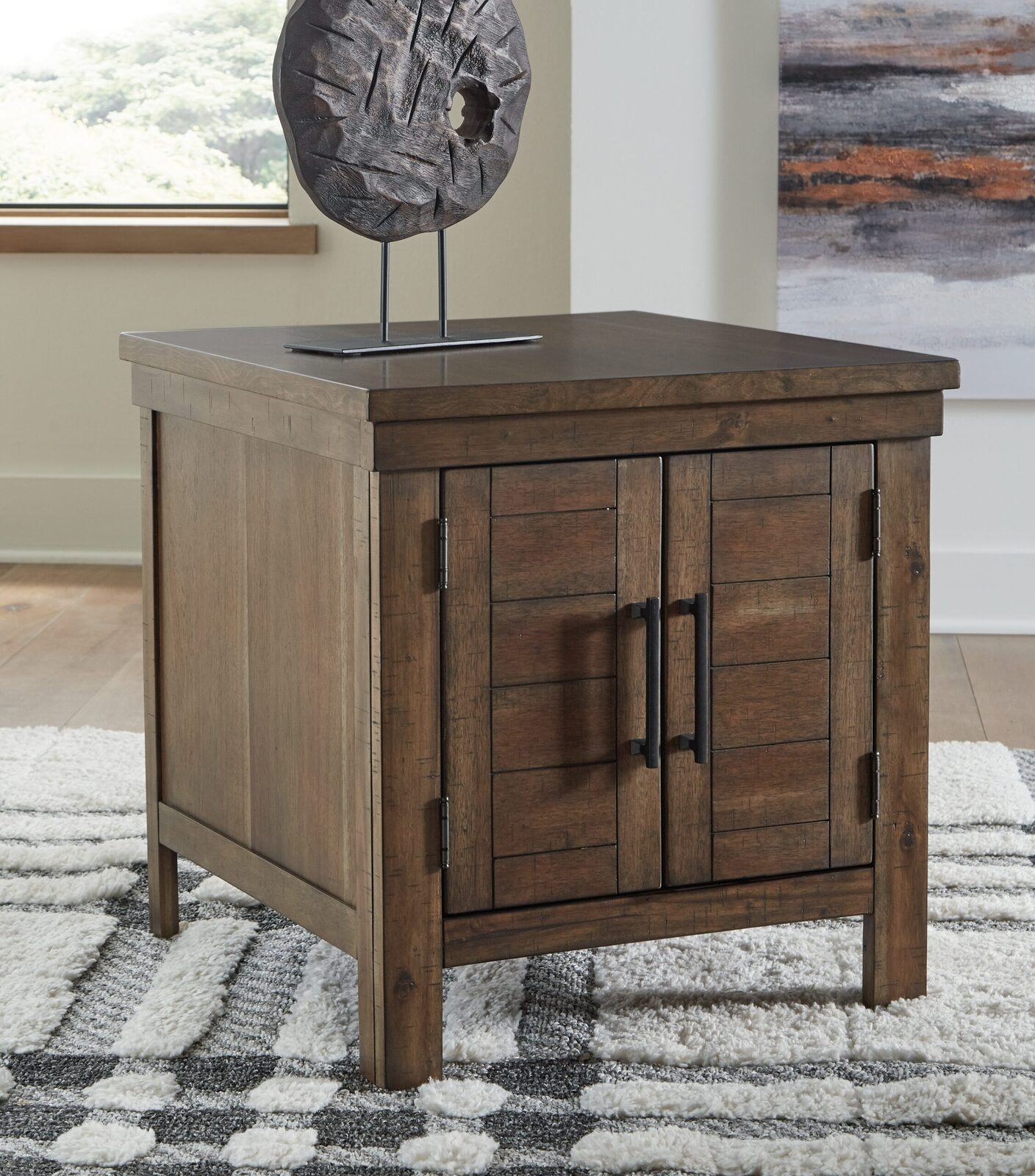 Moriville - Rectangular End Table - Grayish Brown - Image 2