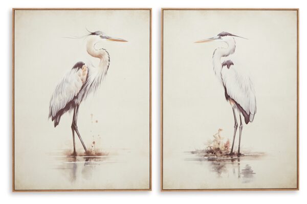 Aubinell - Wall Art Set (Set of 2) - Beige
