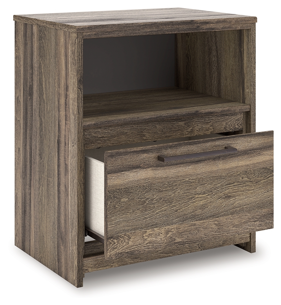 Elbrim - One Drawer Night Stand - Brown - Image 4