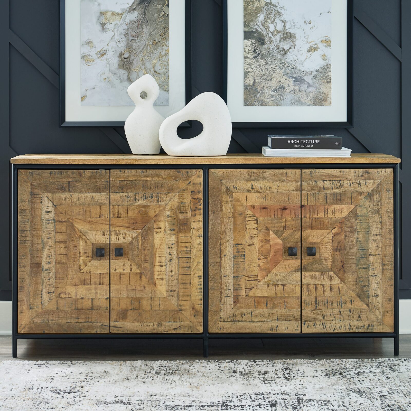 Camney - Accent Cabinet - Brown / Black - Image 2