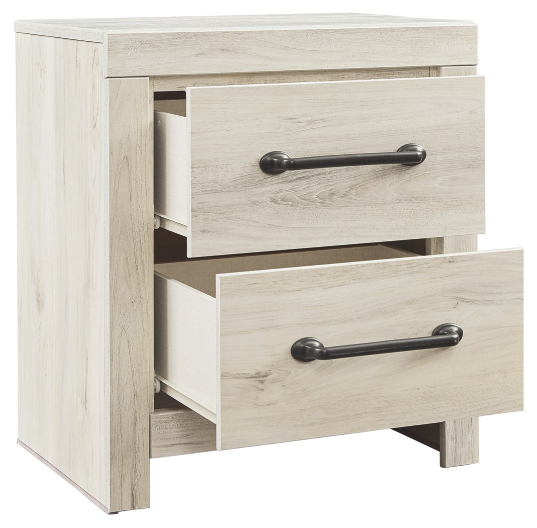 Cambeck - Two Drawer Night Stand - Whitewash - Image 5