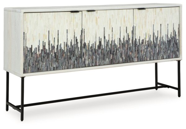 Freyton - Accent Cabinet - White / Gray